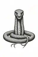 Snake with spider head tattoo design idea