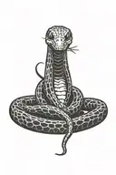 Snake with spider head tattoo design idea