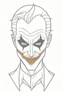 Joker tattoo design idea