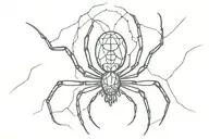 black widow spider tattoo design idea