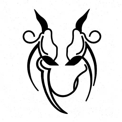 taurus, Gemini, Aries creature tattoo design idea