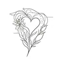 Create a minimalist tattoo from the phrase: The line that separates good from evil runs through the heart of every human tattoo design idea