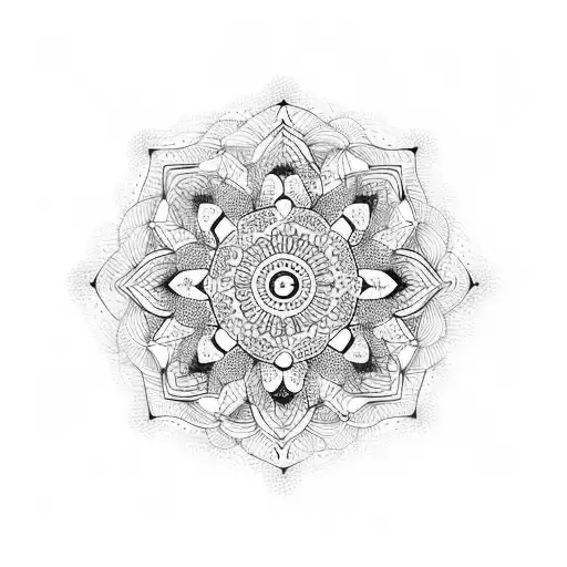 mandala  tattoo design idea