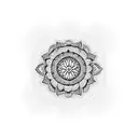 mandala  tattoo design idea