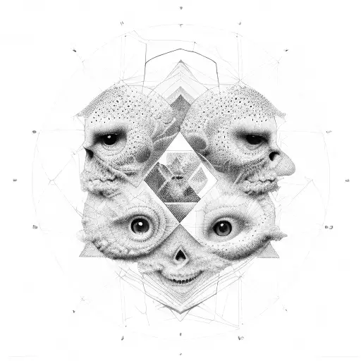 Data analytics graph merging into a sunset tattoo design idea