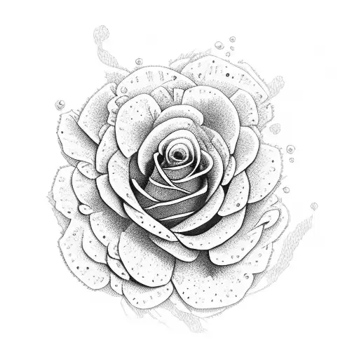 3 daisies, a rose and a Chrysanthemum together.  tattoo design idea
