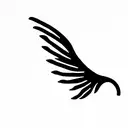 Wing tattoo design idea