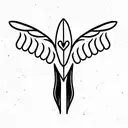 Wing tattoo design idea