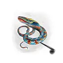 snake in a sword tattoo design idea