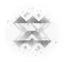 A minimalistic white sound wave graphic cutting through a grunge circle on black background. The letters S and S feature tattoo design idea