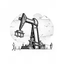 Pumpjack bicep  tattoo design idea