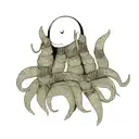 hp lovecraft tentacles mouths eyes disgusting scary evil occult sleeve tattoo design idea