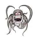 hp lovecraft tentacles mouths eyes disgusting scary evil occult sleeve tattoo design idea