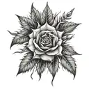sleeve, stems with thorns, china, police, kindness, gun tattoo design idea
