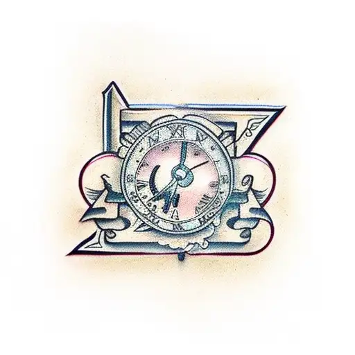 roman numerals   tattoo design idea