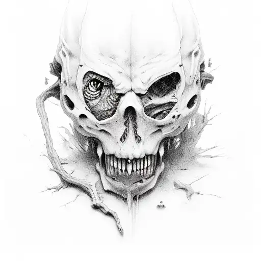horror characters  tattoo design idea