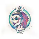 Letra chola tattoo design idea