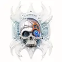 bio mechanical h r giger tattoo design idea