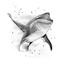 whale shark tattoo design idea