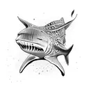 whale shark tattoo design idea