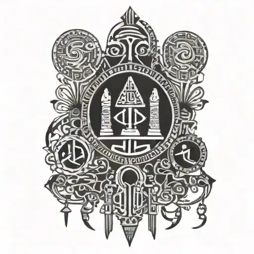 Egyptian hieroglyphics tattoo design idea