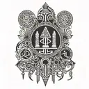 Egyptian hieroglyphics tattoo design idea