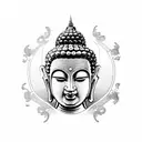 Buddha tattoo design idea