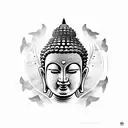 Buddha tattoo design idea
