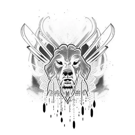 john wick tattoo design idea