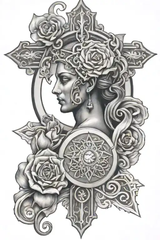 Religious   tattoo design idea