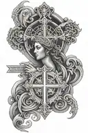 Religious   tattoo design idea