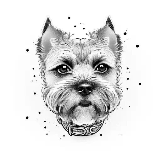 border terrier tattoo design idea