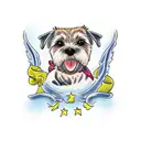border terrier tattoo design idea