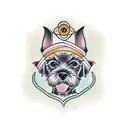 border terrier tattoo design idea