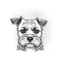 border terrier tattoo design idea