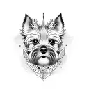border terrier tattoo design idea