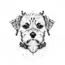 border terrier tattoo design idea