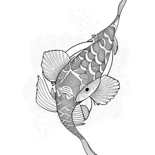 Koi Fish tattoo design idea
