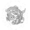 Koi Fish tattoo design idea