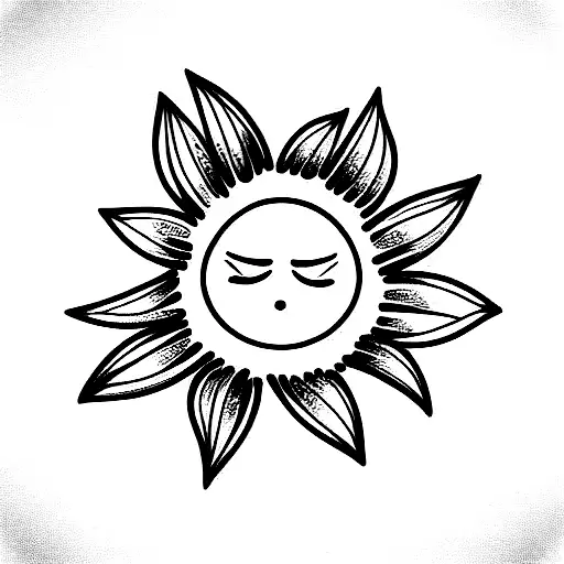 sunny tattoo design idea
