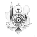 Father Time  tattoo design idea