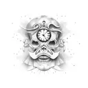 Father Time  tattoo design idea