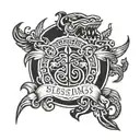 blessings prosperity success tenacious alpha male  tattoo design idea