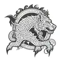 blessings prosperity success tenacious alpha male  tattoo design idea