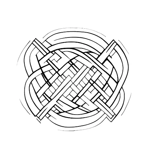 Symbolize the brother sister bond with a minimalist design of intertwined infinity symbols. tattoo design idea