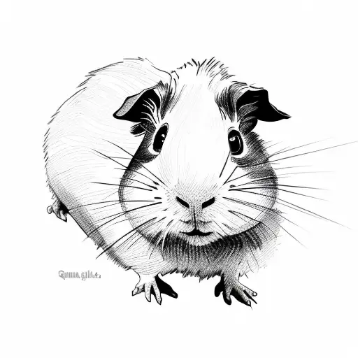 guinea pig tattoo design idea