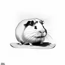 guinea pig tattoo design idea