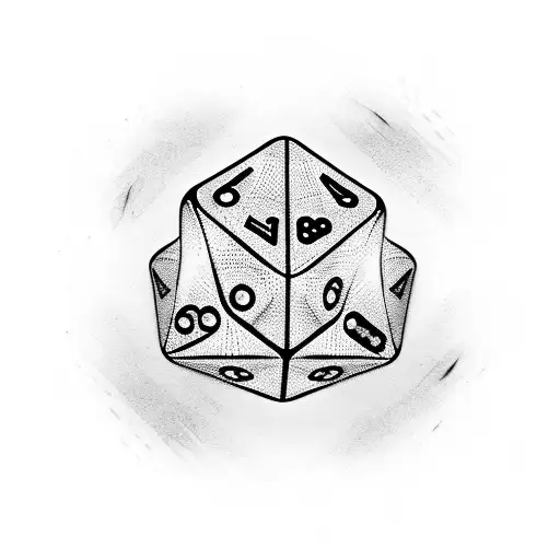 pair of dice tattoo design idea