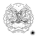 Tatuaje que represente el lazo con mi abuela con la siguiente frase "extrañarte es el eco del tiempo que me diste tattoo design idea