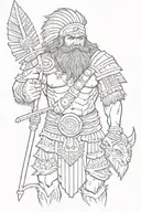 lapu lapu with australian warrior tattoo design idea